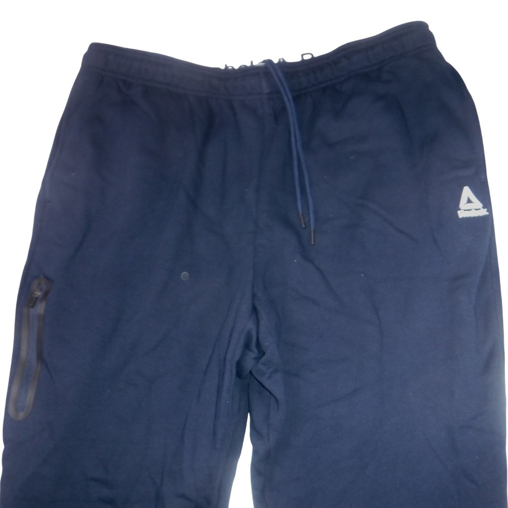 Reebok Mens Fleece‎ Jogger Pants Navy Blue 2XL REM214PA25 Athletic Sweatpants